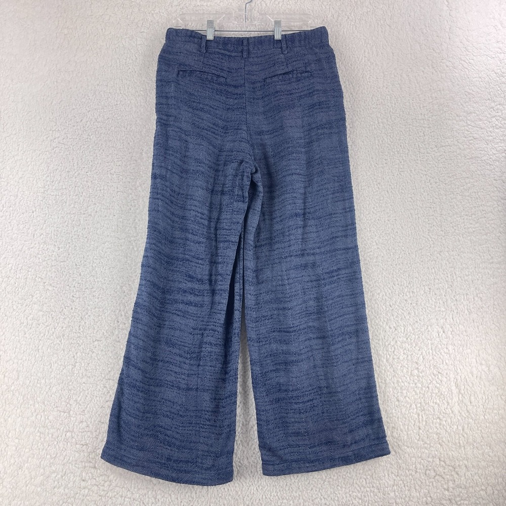 Urban Outfitters Blue Elliot Low Slung Wide Leg Trouser Pants Womens‎ Medium - Picture 10 of 16